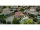 Aerial view of the property showcasing the in-ground pool, barbecue, and neighborhood at 7015 S Stadium Ct, Gilbert, AZ 85298
