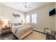 Relaxing bedroom featuring cozy decor, soft lighting, and a neutral color scheme for a serene ambiance at 7739 E Evening Glow Dr, Scottsdale, AZ 85266