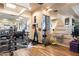 Well-equipped fitness center with weight machines, free weights, mirrored walls, and exercise equipment at 7739 E Evening Glow Dr, Scottsdale, AZ 85266
