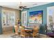 Dining area featuring multiple windows, custom window shutters and bright wall colors at 20139 N Rawhide Way, Surprise, AZ 85387