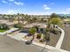 Beautiful aerial shot highlighting the meticulously designed community and desert landscaping of this beautiful home at 21141 E Stirrup St, Queen Creek, AZ 85142