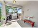 An outdoor kitchen and lounge area are perfect for summer evenings at 21141 E Stirrup St, Queen Creek, AZ 85142