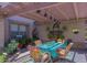 Cozy outdoor patio with a pergola, perfect for entertaining or relaxing at 3397 E Derringer Way, Gilbert, AZ 85297