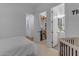 Bright bedroom featuring an ensuite bathroom and walk-in closet for ample storage at 3502 E Hazeltine Way, Queen Creek, AZ 85142