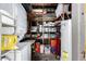 Well-organized storage area with shelving, washer, and dryer at 4539 N 9Th Ave, Phoenix, AZ 85013