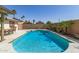 Private pool with mature trees is refreshing and an ideal outdoor retreat and gathering space at 519 W Palomino Dr, Chandler, AZ 85225