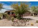 Beautiful home featuring desert landscaping with mature trees, cacti and flowering plants at 13146 S 178Th Ave, Goodyear, AZ 85338