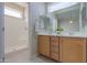 Bright bathroom featuring a double vanity and separate shower space at 1825 E Sycamore Rd, Casa Grande, AZ 85122