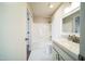 Clean bathroom featuring a shower-tub combination, updated fixtures, and a sleek vanity at 20602 N 31St Dr, Phoenix, AZ 85027