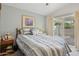 Serene bedroom with a queen bed, patio access, and ample natural light creating a relaxing retreat at 2910 E Avenida Olivos --, Phoenix, AZ 85016
