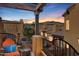 Scenic patio view with comfortable chairs and mountain views at 5370 S Desert Dawn Dr # 50, Gold Canyon, AZ 85118