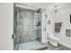 Luxurious bathroom with a spacious glass shower and modern fixtures at 7151 E Rancho Vista Dr # 1003, Scottsdale, AZ 85251