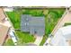 Aerial view showing the property's lot size, backyard, and proximity to surrounding homes at 7801 N 4Th Pl, Phoenix, AZ 85020