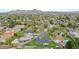 Aerial shot of the property highlighting its location, size, and surrounding neighborhood with mountain views at 7801 N 4Th Pl, Phoenix, AZ 85020