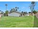 Expansive backyard showcasing a well-maintained lawn and a covered patio, ideal for outdoor activities and gatherings at 7801 N 4Th Pl, Phoenix, AZ 85020
