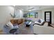 Modern living room with stylish decor, a large window, and comfortable seating arrangements at 7801 N 4Th Pl, Phoenix, AZ 85020
