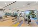 Bright gym with modern equipment and large windows overlooking the outdoors at 10431 E Tiger Lily Ave, Mesa, AZ 85212