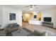Comfortable living room featuring open floor plan, plush seating, and stylish decor throughout at 2338 W Lindner Ave # 22, Mesa, AZ 85202