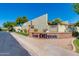 A landscaped entrance to the Los Olivos community at 2905 E Montecito Ave, Phoenix, AZ 85016