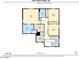 Layout of the second floor with the primary bedroom, laundry, three additional rooms, and two baths at 314 N 79Th Pl, Mesa, AZ 85207