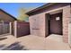 Community restroom with brick accents and accessible features for all residents at 314 N 79Th Pl, Mesa, AZ 85207