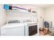 Laundry room with washer and dryer hookups and built-in shelving at 6842 N 10Th Pl, Phoenix, AZ 85014