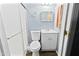 Bathroom featuring white toilet, vanity, and shower at 10243 E Illini St, Mesa, AZ 85208