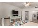 Bedroom with ceiling fan, and storage cabinet at 10410 N Cave Creek Rd # 1078, Phoenix, AZ 85020