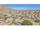 Aerial view of a neighborhood with mature landscaping and mountain views at 14244 N 14Th Pl, Phoenix, AZ 85022