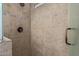 Close up view of shower featuring a tile surround, and a glass door at 2110 E Laguna Dr, Tempe, AZ 85282