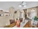 Beautiful dining area with a view of the staircase and entryway at 24848 W Kowalsky Ln, Buckeye, AZ 85326