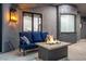 Comfortable outdoor seating area with a modern fire pit, ideal for cozy evenings at 29501 N 76Th St, Scottsdale, AZ 85266