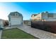 Backyard shed and fenced area, providing practical storage and secure space in a well-maintained setting at 29501 N 76Th St, Scottsdale, AZ 85266