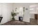 Hallway featuring built-in shelving and tile flooring at 4931 E Paradise Ln, Scottsdale, AZ 85254