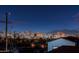 City skyline view at night with distant mountains and urban lights from the roof of the home at 8432 S 21St Pl, Phoenix, AZ 85042