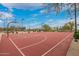 Well-maintained outdoor basketball court surrounded by desert vegetation and clear skies at 9041 E Ivyglen Cir, Mesa, AZ 85207