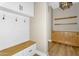 Mudroom with storage and bench at 10144 E Thistle Ave, Mesa, AZ 85212