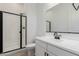 Modern bathroom with large shower and sleek vanity at 20261 W Monterey Way, Buckeye, AZ 85396
