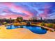 Backyard pool with desert views and outdoor lighting for evening enjoyment at 30600 N Pima Rd # 49, Scottsdale, AZ 85266