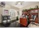 Comfortable office with a large built-in desk and storage, perfect for remote work at 11336 N 117Th Way, Scottsdale, AZ 85259