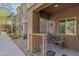 Inviting outdoor patio area with seating, ideal for relaxing in a pleasant courtyard setting at 12050 N Panorama Dr # 104, Fountain Hills, AZ 85268
