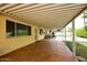 The home features a covered patio overlooking a swimming pool at 1966 E Pebble Beach Dr, Tempe, AZ 85282