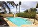 A refreshing pool, surrounded by lush greenery and providing a perfect backyard oasis at 1966 E Pebble Beach Dr, Tempe, AZ 85282