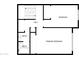 This is a floorplan displaying the layout of the bedrooms and bathrooms on the floor at 2121 S Pennington -- # 58, Mesa, AZ 85202