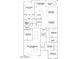 Detailed floor plan showcasing the layout of the home with bedrooms, bathrooms, and living spaces at 23139 E Lords Way, Queen Creek, AZ 85142