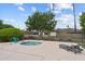 Community hot tub and lounge chairs with a mountain view at 2818 E Malapai Dr, Phoenix, AZ 85028