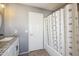 Bathroom features a shower with a shower curtain at 4617 E Montgomery Rd, Cave Creek, AZ 85331