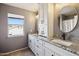 Bright bathroom with double sinks, granite countertops, and modern fixtures at 4617 E Montgomery Rd, Cave Creek, AZ 85331