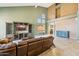 Spacious living room boasts high ceilings and abundant natural light, creating a bright and airy atmosphere at 4617 E Montgomery Rd, Cave Creek, AZ 85331