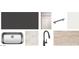Kitchen design scheme shows cabinet, countertop, faucet and backsplash options at 47734 W Moeller Rd, Maricopa, AZ 85139